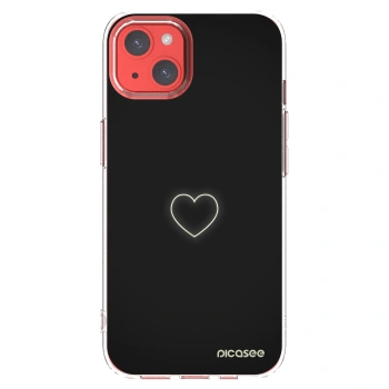 Picasee silikónový prehľadný obal pre Apple iPhone 13 - Heart