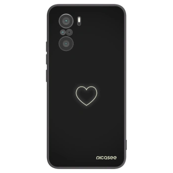 Picasee silikónový čierny obal pre Xiaomi Poco F3 - Heart