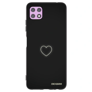 Picasee silikónový čierny obal pre Samsung Galaxy A22 A226B 5G - Heart