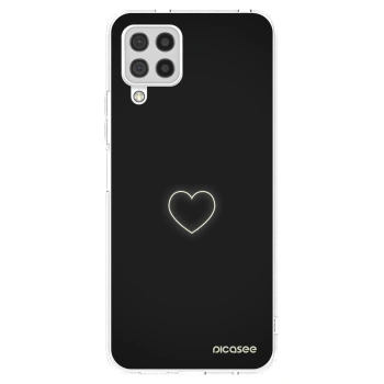 Picasee silikónový prehľadný obal pre Samsung Galaxy A22 A225F 4G - Heart