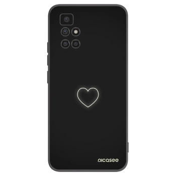 Picasee silikónový čierny obal pre Xiaomi Redmi 10 - Heart