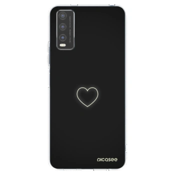 Picasee silikónový prehľadný obal pre Vivo Y20s - Heart