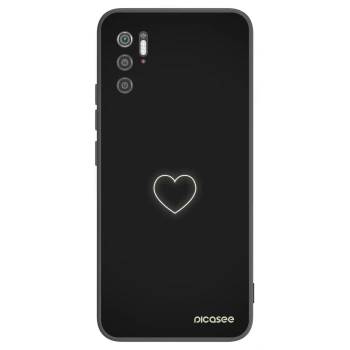 Picasee silikónový čierny obal pre Xiaomi Poco M3 Pro 5G - Heart