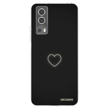Picasee silikónový prehľadný obal pre Vivo Y72 5G - Heart