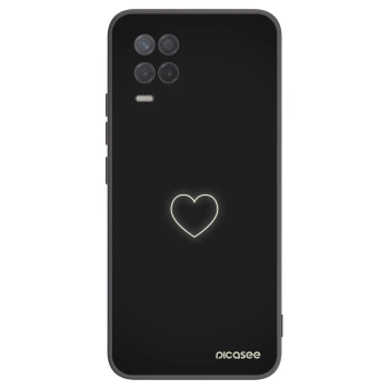 Picasee silikónový čierny obal pre Realme 8 5G - Heart