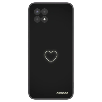 Picasee silikónový čierny obal pre Realme 8i - Heart