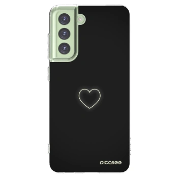 Picasee silikónový prehľadný obal pre Samsung Galaxy S21 FE 5G - Heart