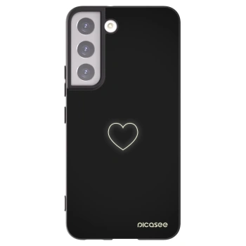 Picasee silikónový čierny obal pre Samsung Galaxy S22 5G - Heart