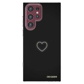 Picasee silikónový prehľadný obal pre Samsung Galaxy S22 Ultra 5G - Heart