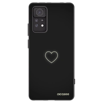 Picasee silikónový čierny obal pre Xiaomi Redmi Note 11 Pro 5G - Heart