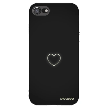 Picasee silikónový prehľadný obal pre Apple iPhone SE 2022 - Heart