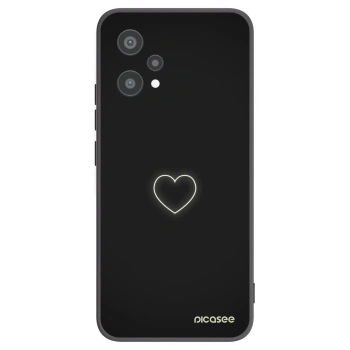 Picasee silikónový čierny obal pre Realme 9 Pro 5G - Heart