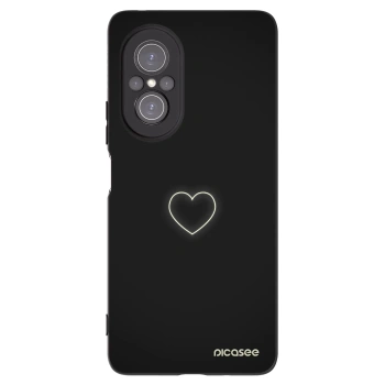 Picasee silikónový čierny obal pre Huawei Nova 9 SE - Heart