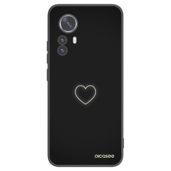 Picasee silikónový čierny obal pre Xiaomi 12 Pro - Heart