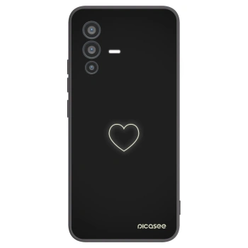 Picasee silikónový čierny obal pre Vivo V23 5G - Heart