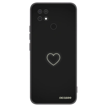 Picasee silikónový čierny obal pre Xiaomi Redmi 10C - Heart