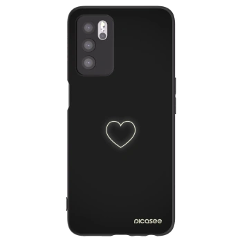 Picasee silikónový čierny obal pre OPPO A16s - Heart