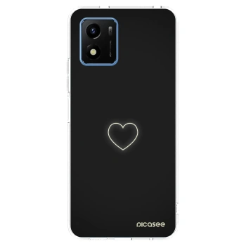 Picasee silikónový prehľadný obal pre Vivo Y01 - Heart