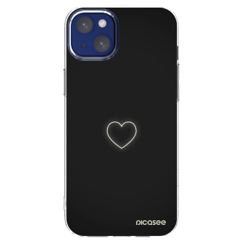 Picasee silikónový prehľadný obal pre Apple iPhone 14 Plus - Heart