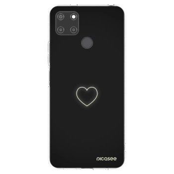 Picasee silikónový prehľadný obal pre Realme C21Y - Heart