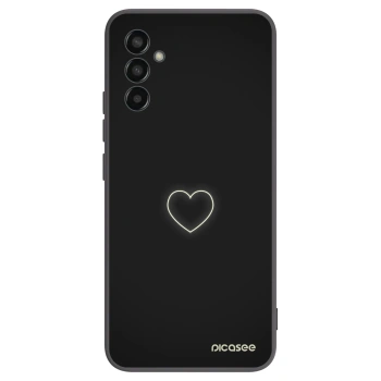 Picasee silikónový čierny obal pre Samsung Galaxy M13 M135F - Heart
