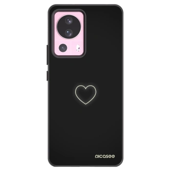 Picasee silikónový čierny obal pre Xiaomi 13 Lite - Heart