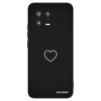 Picasee silikónový čierny obal pre Xiaomi 13 - Heart
