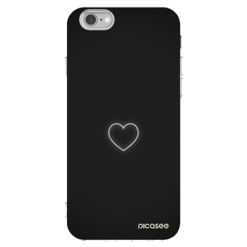 Picasee silikónový prehľadný obal pre Apple iPhone 6/6S - Heart