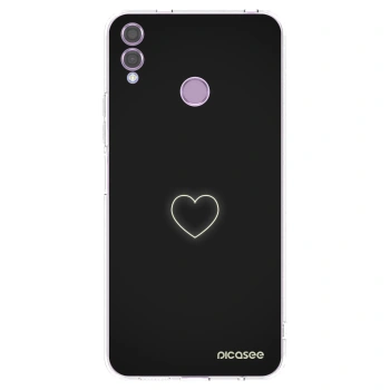 Picasee silikónový prehľadný obal pre Honor 8X - Heart