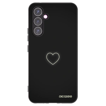 Picasee silikónový čierny obal pre Samsung Galaxy A54 5G A546B - Heart