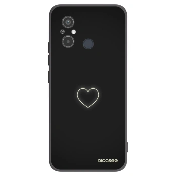 Picasee silikónový čierny obal pre Xiaomi Redmi 12C - Heart