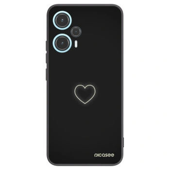 Picasee silikónový čierny obal pre Xiaomi Poco F5 - Heart