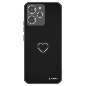 Picasee silikónový čierny obal pre Xiaomi Redmi 12 4G - Heart