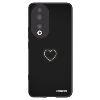 Picasee silikónový čierny obal pre Honor 90 5G - Heart