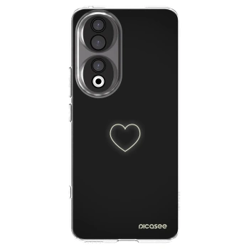 Picasee silikónový prehľadný obal pre Honor 90 5G - Heart