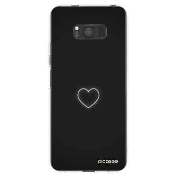 Picasee silikónový prehľadný obal pre Samsung Galaxy S8 G950F - Heart