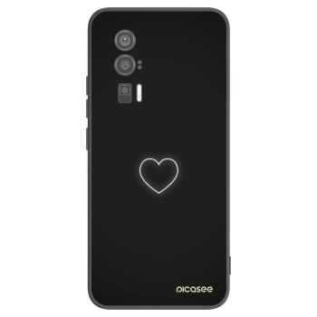 Picasee silikónový čierny obal pre Xiaomi Poco F5 Pro 5G - Heart