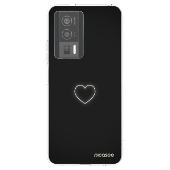 Picasee silikónový prehľadný obal pre Xiaomi Poco F5 Pro 5G - Heart