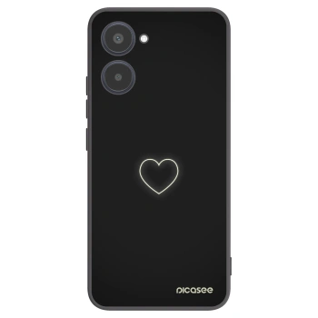 Picasee silikónový čierny obal pre Realme 10 4G - Heart