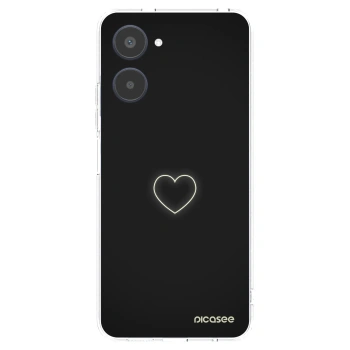 Picasee silikónový prehľadný obal pre Realme 10 4G - Heart