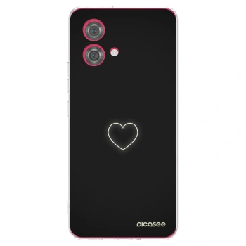 Picasee silikónový prehľadný obal pre Motorola Moto G84 5G - Heart
