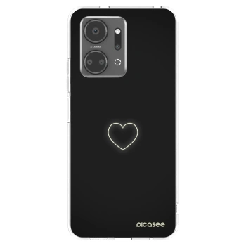 Picasee silikónový prehľadný obal pre Honor X7a - Heart