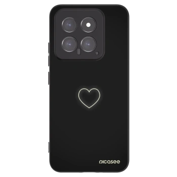 Picasee silikónový čierny obal pre Xiaomi 14 - Heart