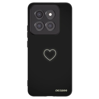 Picasee silikónový čierny obal pre Xiaomi 14 Pro - Heart