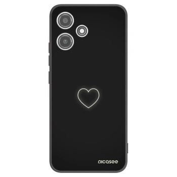 Picasee silikónový čierny obal pre Xiaomi Redmi 12 5G - Heart