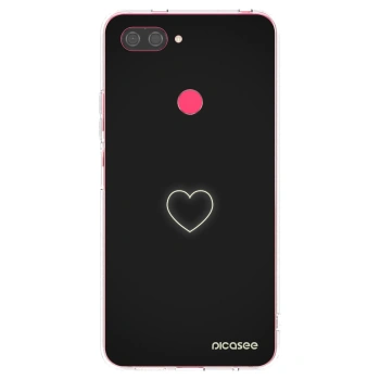 Picasee silikónový prehľadný obal pre Xiaomi Mi 8 Lite - Heart