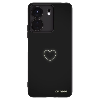 Picasee silikónový čierny obal pre Xiaomi Redmi 13C 4G - Heart