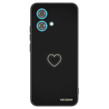 Picasee silikónový čierny obal pre Motorola Edge 40 Neo - Heart