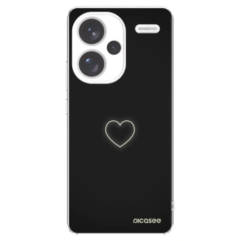 Picasee silikónový prehľadný obal pre Xiaomi Redmi Note 13 Pro+ 5G - Heart