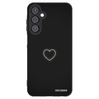 Picasee silikónový čierny obal pre Samsung Galaxy A25 A256B 5G - Heart